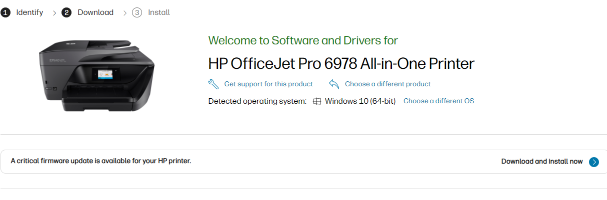 Printer Software Issue for HP OfficeJet Pro 6978 Not Printing