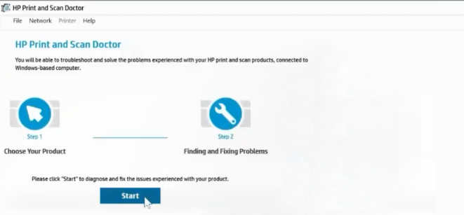 Running the HP Print and Scan Doctor Tool
